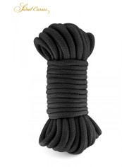Corde de bondage noire 10m - Sweet Caress