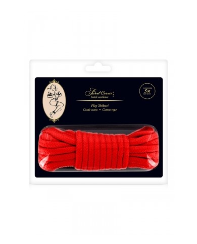 Corde de bondage rouge 5m - Sweet Caress