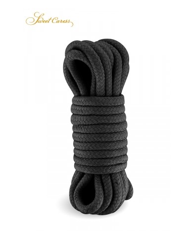 Corde de bondage noire 5m - Sweet Caress