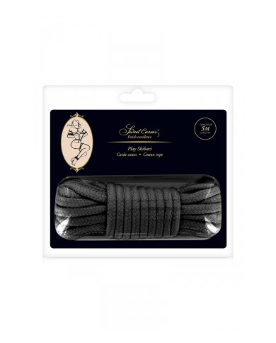 Corde de bondage noire 5m - Sweet Caress