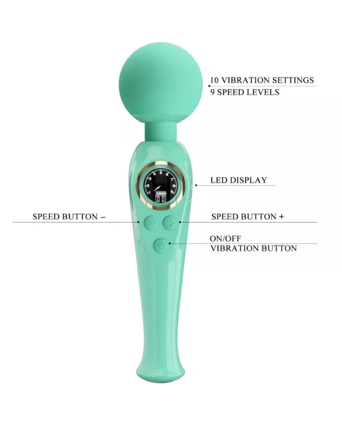 PRETTY LOVE - VIBRATEUR BAGUETTE VERTE SKYLER PRETTY LOVE - VIBRATEUR BAGUETTE VERTE SKYLER