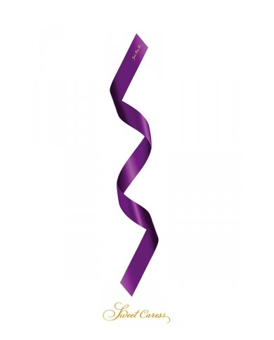Bandeau BDSM satin pourpre - Sweet Caress