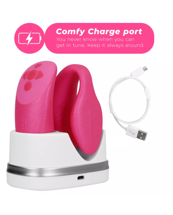 WE-VIBE - VIBRATEUR CHORUS POUR COUPLES AVEC COMMANDE DE SQUEEZE ROSE