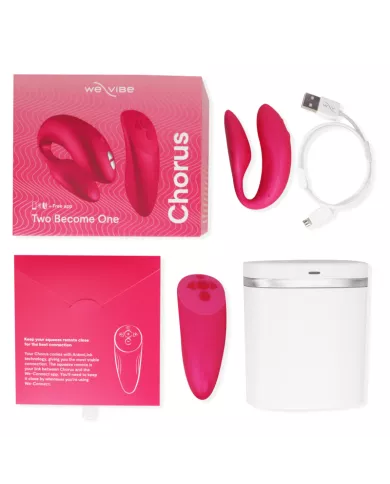 WE-VIBE - VIBRATEUR CHORUS POUR COUPLES AVEC COMMANDE DE SQUEEZE ROSE