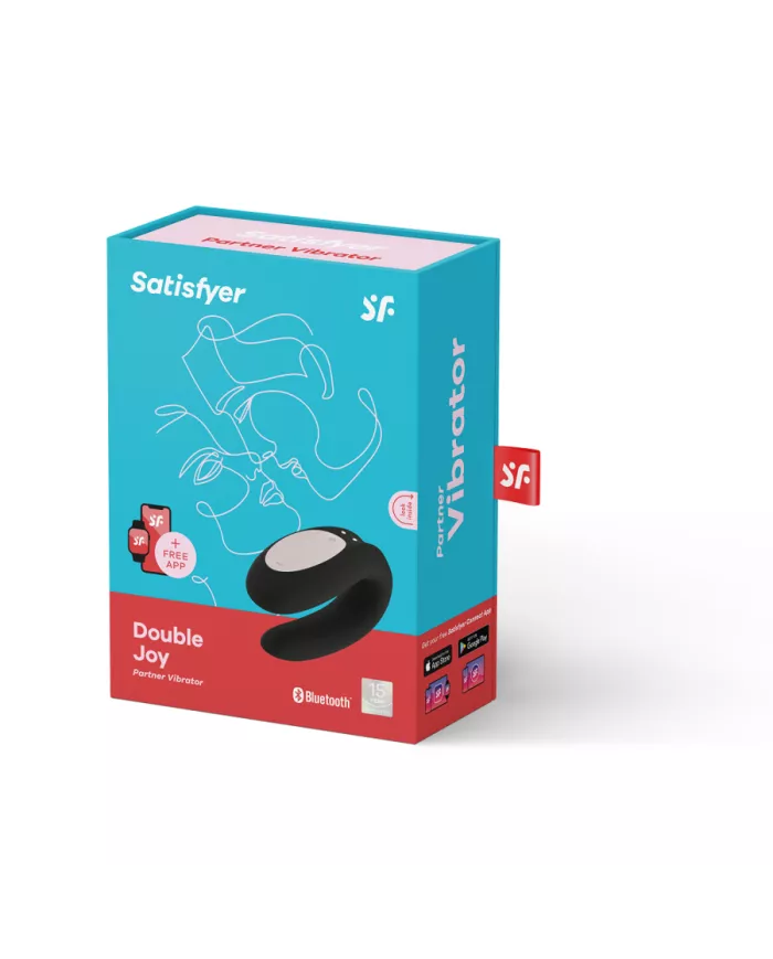 SATISFYER - APPLICATION DOUBLE JOY CON NOIR