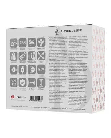 ANNE'S DESIRE - DUAL PLEASURE TECNOLOG A WATCHME NOIR