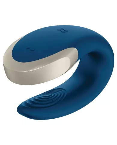 SATISFYER - VIBRATEUR DOUBLE LOVE LUXURY PARTNER BLEU SATISFYER - VIBRATEUR DOUBLE LOVE LUXURY PARTNER BLEU