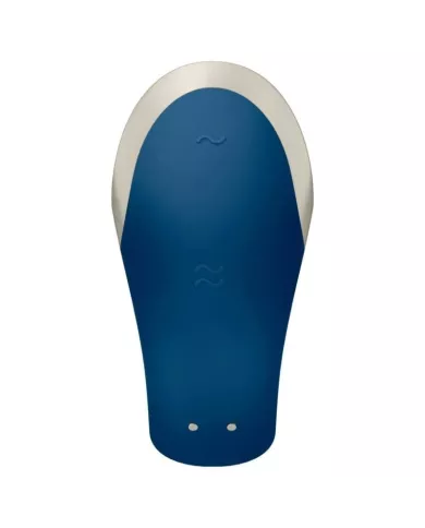 SATISFYER - VIBRATEUR DOUBLE LOVE LUXURY PARTNER BLEU SATISFYER - VIBRATEUR DOUBLE LOVE LUXURY PARTNER BLEU