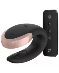 SATISFYER - VIBRATEUR DOUBLE LOVE LUXURY PARTNER NOIR