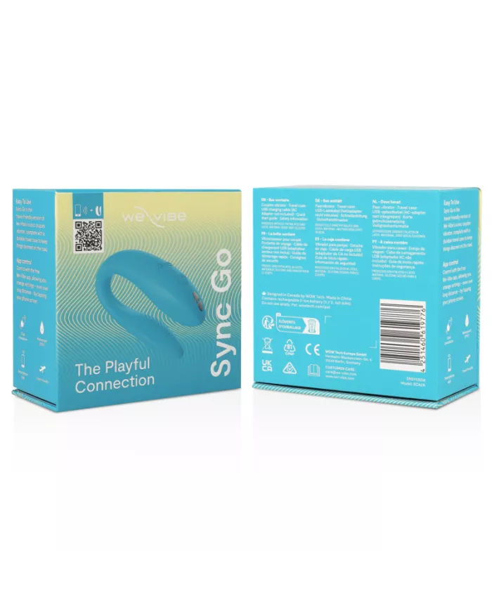 WE-VIBE - SYNC GO DOUBLE STIMULATEUR TURQUOISE