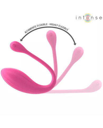 INTENSE - JANICE U VIBRATEUR DOUBLE STIMULATION 10 VIBRATIONS ROSE TÉLÉCOMMANDE