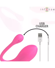 INTENSE - JANICE U VIBRATEUR DOUBLE STIMULATION 10 VIBRATIONS ROSE TÉLÉCOMMANDE