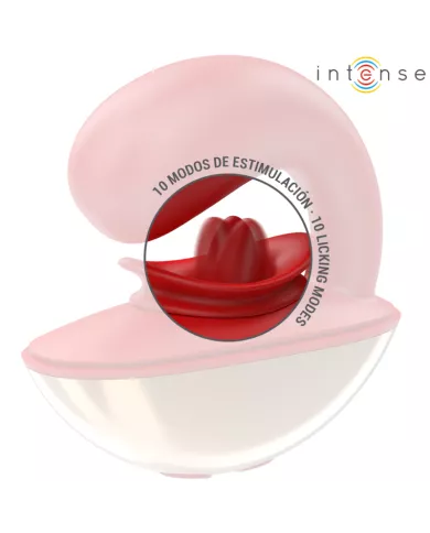 INTENSE - VIBRATEUR & STIMULATEUR MARIAH EN FORME DE U 10 VIBRATIONS ROUGE