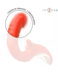 INTENSE - VIBRATEUR ET STIMULATEUR PAULINA EN FORME DE U ROUGE INTENSE - VIBRATEUR ET STIMULATEUR PAULINA EN FORME DE U ROUGE