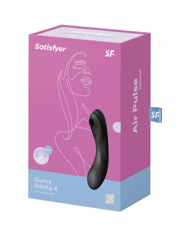 SATISFYER - STIMULATEUR ET VIBRATEUR CURVY TRINITY 4 NOIR SATISFYER - STIMULATEUR ET VIBRATEUR CURVY TRINITY 4 NOIR