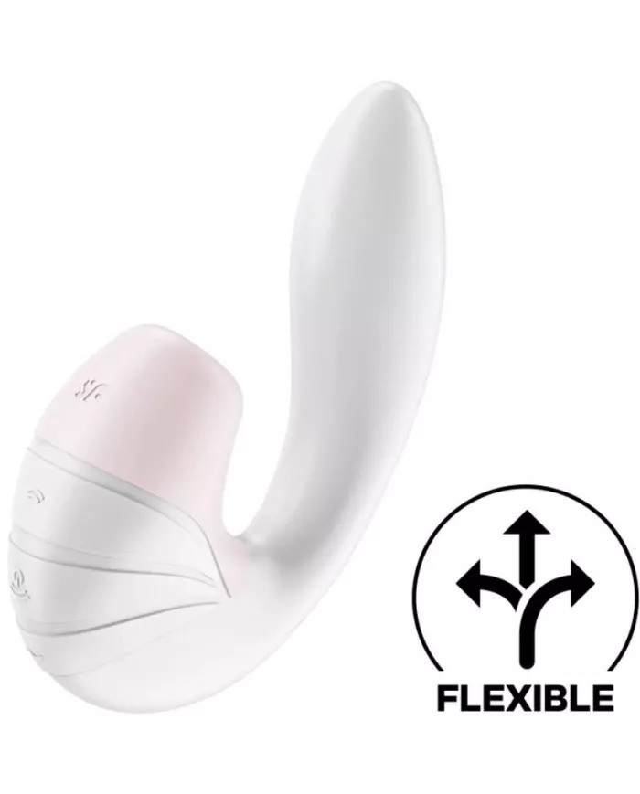 SATISFYER - SUPERNOVA AIR PULSE STIMULATEUR ET VIBRATION BLANC