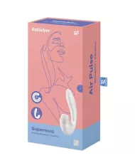 SATISFYER - SUPERNOVA AIR PULSE STIMULATEUR ET VIBRATION BLANC