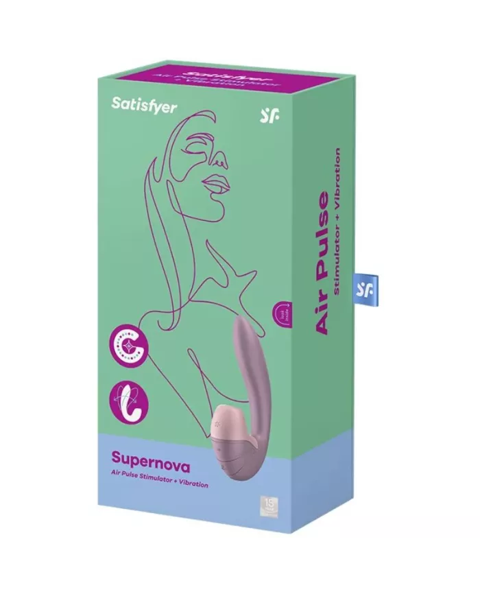 SATISFYER - SUPERNOVA AIR PULSE STIMULATEUR ET VIBRATION ROSE
