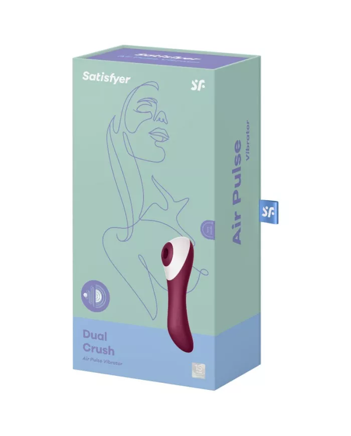 SATISFYER - VIBRATEUR  IMPULSIONS AIR DUAL CRUSH SATISFYER - VIBRATEUR  IMPULSIONS AIR DUAL CRUSH
