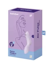 SATISFYER - VIBRATEUR CURVY TRINITY 2 AIR PULSE VIOLETTE