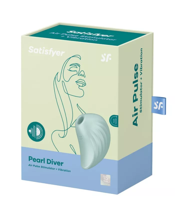 SATISFYER - STIMULATEUR ET VIBRATEUR PEARL DIVER VERT SATISFYER - STIMULATEUR ET VIBRATEUR PEARL DIVER VERT