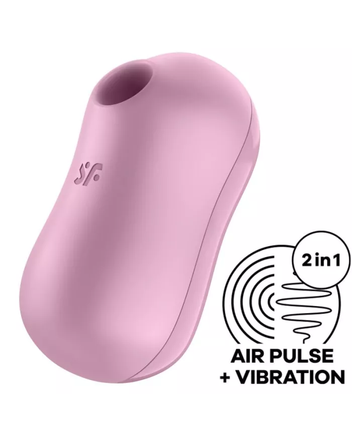 SATISFYER - STIMULATEUR ET VIBRATEUR D'IMPULSIONS D'AIR DE BARBE À COTON LILAS