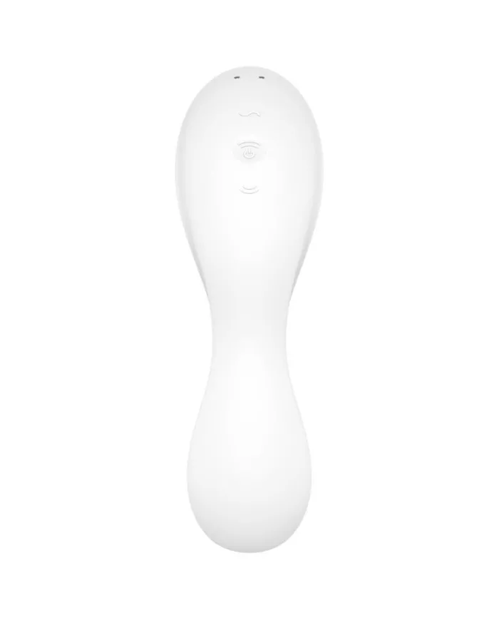 SATISFYER - APPLICATION STIMULATEUR ET VIBRATEUR CURVY TRINITY 5 BLANC SATISFYER - APPLICATION STIMULATEUR ET VIBRATEUR CURVY TRINITY 5 BLANC