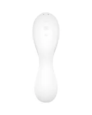 SATISFYER - APPLICATION STIMULATEUR ET VIBRATEUR CURVY TRINITY 5 BLANC SATISFYER - APPLICATION STIMULATEUR ET VIBRATEUR CURVY TRINITY 5 BLANC