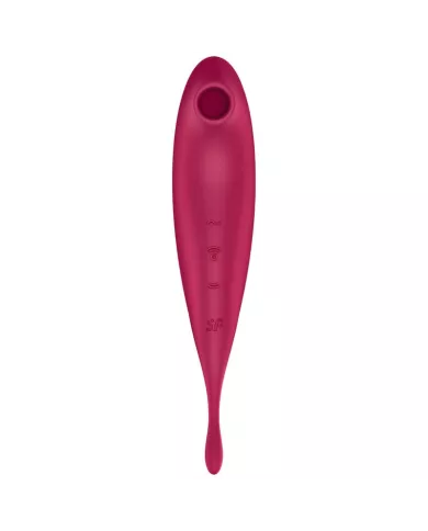 SATISFYER - APPLICATION DE STIMULATEUR ET VIBRATEUR TWIRLING PRO+ ROUGE SATISFYER - APPLICATION DE STIMULATEUR ET VIBRATEUR TWIRLING PRO+ ROUGE