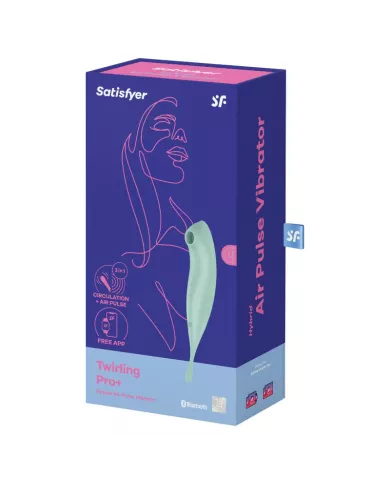 SATISFYER - APPLICATION DE STIMULATEUR ET VIBRATEUR TWIRLING PRO+ VERT SATISFYER - APPLICATION DE STIMULATEUR ET VIBRATEUR TWIRLING PRO+ VERT
