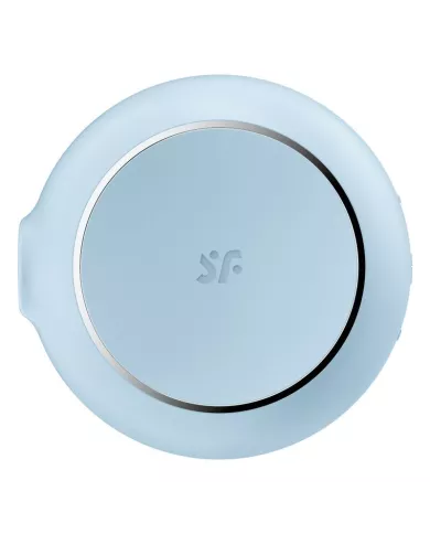 SATISFYER - STIMULATEUR ET VIBRATEUR DOUBLE AIR PULSE PRO TO GO 3 BLEU