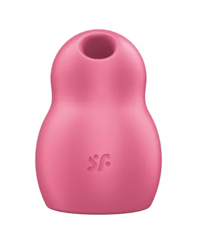 SATISFYER - STIMULATEUR ET VIBRATEUR DOUBLE AIR PULSE PRO TO GO 1 ROUGE