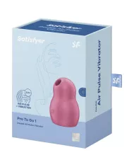 SATISFYER - STIMULATEUR ET VIBRATEUR DOUBLE AIR PULSE PRO TO GO 1 ROUGE SATISFYER - STIMULATEUR ET VIBRATEUR DOUBLE AIR PULSE PRO TO GO 1 ROUGE