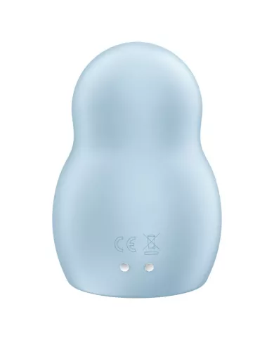SATISFYER - STIMULATEUR ET VIBRATEUR DOUBLE AIR PULSE PRO TO GO 1 BLEU