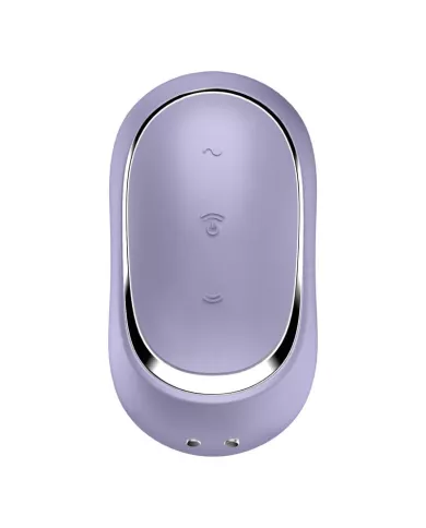 SATISFYER - STIMULATEUR ET VIBRATEUR DOUBLE AIR PULSE PRO TO GO 2 VIOLET