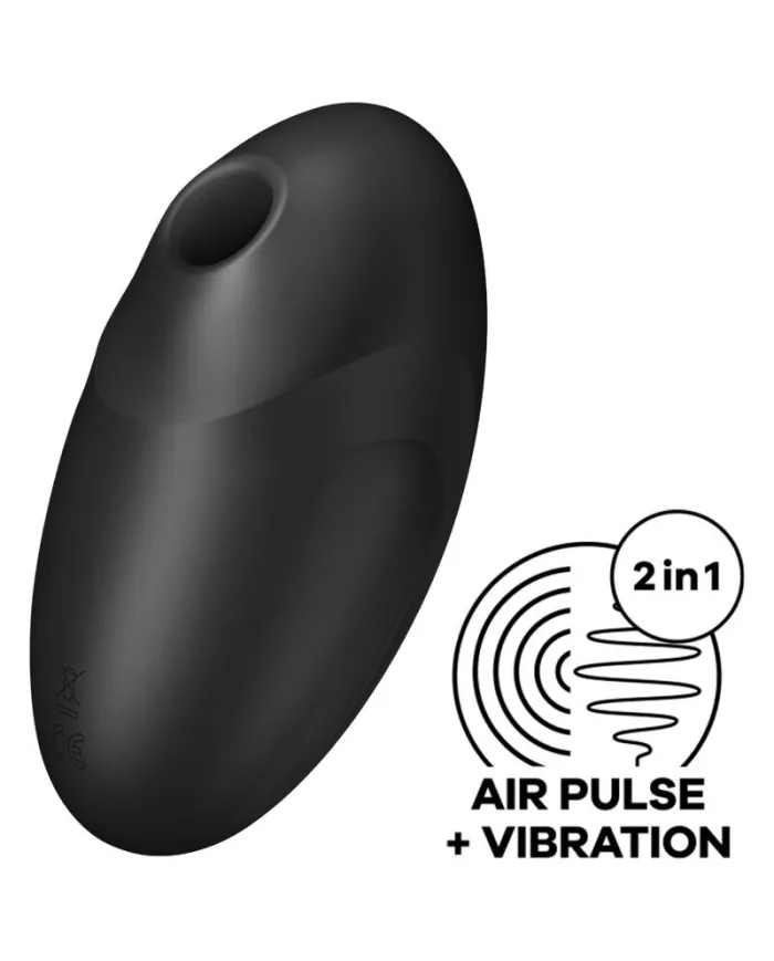 SATISFYER - STIMULATEUR ET VIBRATEUR VULVA LOVER 3 NOIR SATISFYER - STIMULATEUR ET VIBRATEUR VULVA LOVER 3 NOIR