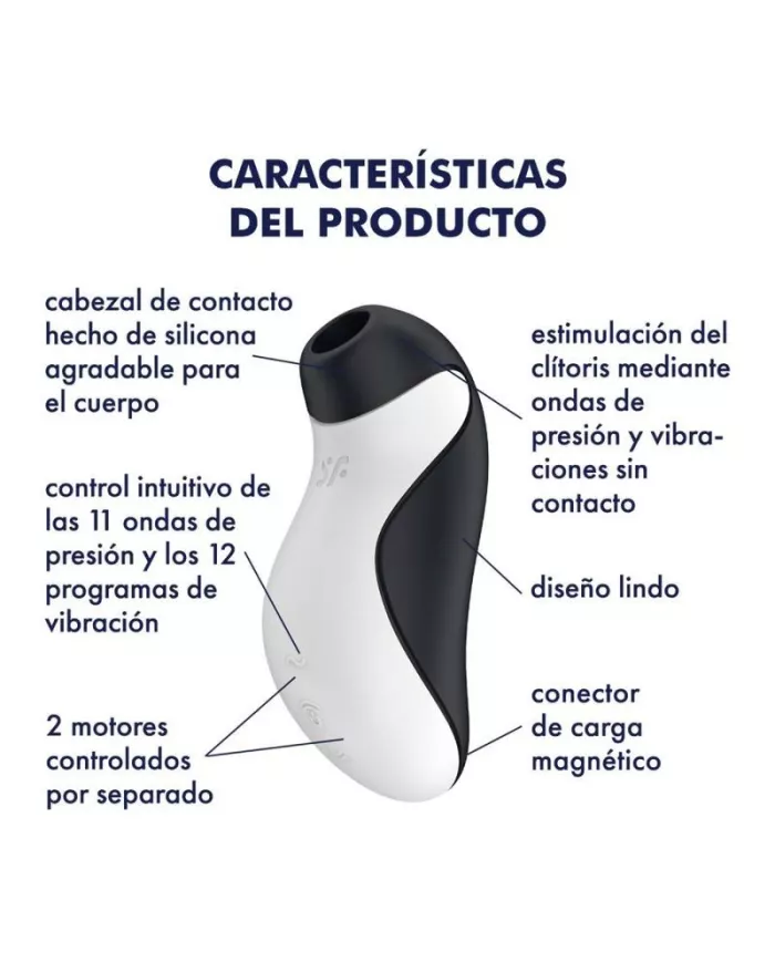 SATISFYER - STIMULATEUR + VIBRATION ORCA SATISFYER - STIMULATEUR + VIBRATION ORCA