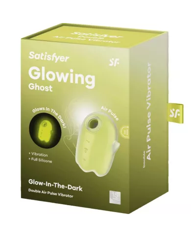 SATISFYER - GLOWING GHOST AIR PULSE & VIBRATEUR JAUNE SATISFYER - GLOWING GHOST AIR PULSE & VIBRATEUR JAUNE