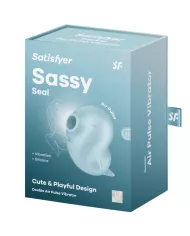SATISFYER - SASSY SEAL STIMULATEUR ET VIBRATEUR BLEU SATISFYER - SASSY SEAL STIMULATEUR ET VIBRATEUR BLEU