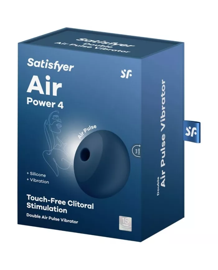 SATISFYER - AIR POWER 4 STIMULATEUR & VIBRATEUR 12 VIBRATIONS BLEU SATISFYER - AIR POWER 4 STIMULATEUR & VIBRATEUR 12 VIBRATIONS BLEU
