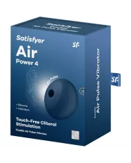 SATISFYER - AIR POWER 4 STIMULATEUR & VIBRATEUR 12 VIBRATIONS BLEU SATISFYER - AIR POWER 4 STIMULATEUR & VIBRATEUR 12 VIBRATIONS BLEU