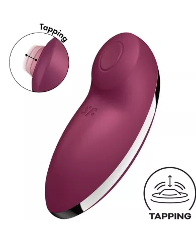 SATISFYER - TAP & CLIMAX 2 VIBRATEUR & STIMULATEUR ROUGE SATISFYER - TAP & CLIMAX 2 VIBRATEUR & STIMULATEUR ROUGE