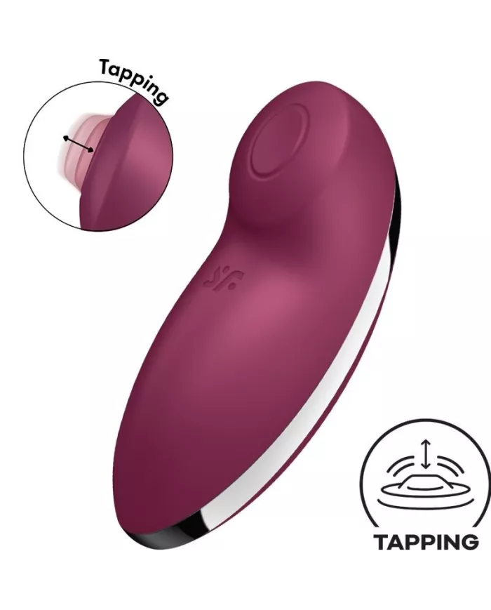 SATISFYER - TAP & CLIMAX 2 VIBRATEUR & STIMULATEUR ROUGE SATISFYER - TAP & CLIMAX 2 VIBRATEUR & STIMULATEUR ROUGE