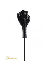 Mini cravache main avec plumes noires - Sweet Caress