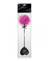 Tapette coeur avec pompon fuchsia - Sweet Caress