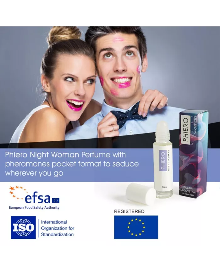 500 COSMETICS - PHIERO NIGHT WOMAN. PARFUM AUX PHÉROMONES EN FORMAT ROLL-ON POUR FEMME 500 COSMETICS - PHIERO NIGHT WOMAN. PARFUM AUX PHÉROMONES EN FORMAT ROLL-ON POUR FEMME