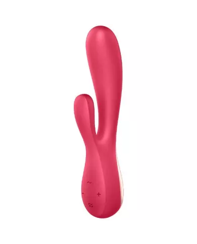 SATISFYER - MONO FLEX ROUGE AVEC APPLICATION SATISFYER - MONO FLEX ROUGE AVEC APPLICATION
