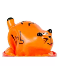 CONDOMERIE - PRÉSERVATIFS FANTAISIE PEINTS À LA MAIN MODÈLE CHAT 1 CONDOMERIE - PRÉSERVATIFS FANTAISIE PEINTS À LA MAIN MODÈLE CHAT 1