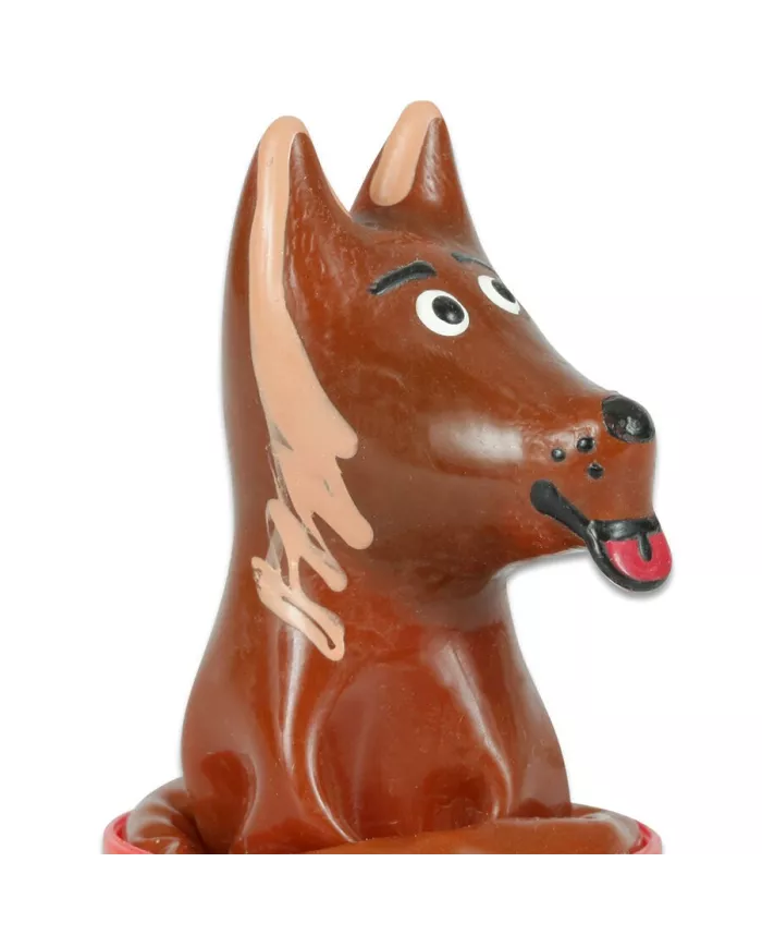 CONDOMERIE - PRÉSERVATIFS FANTAISIE PEINTS À LA MAIN EN FORME DE CHIEN