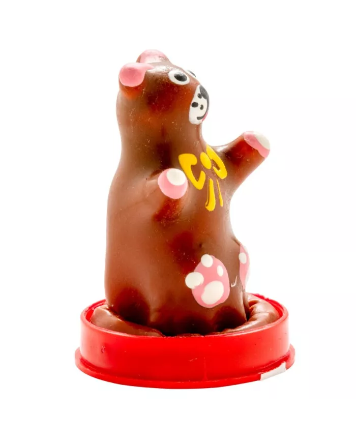 CONDOMERIE - PRÉSERVATIFS FANTAISIE PEINTS À LA MAIN OURS EN PELUCHE CONDOMERIE - PRÉSERVATIFS FANTAISIE PEINTS À LA MAIN OURS EN PELUCHE